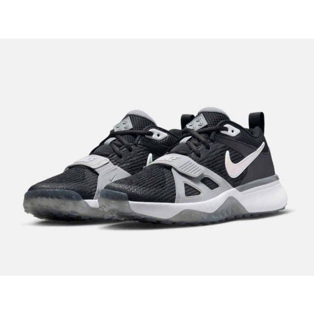 Nike Air Zoom Diamond Elite Turf Shoes Black White Grey FN4250-002 Mens 9 New